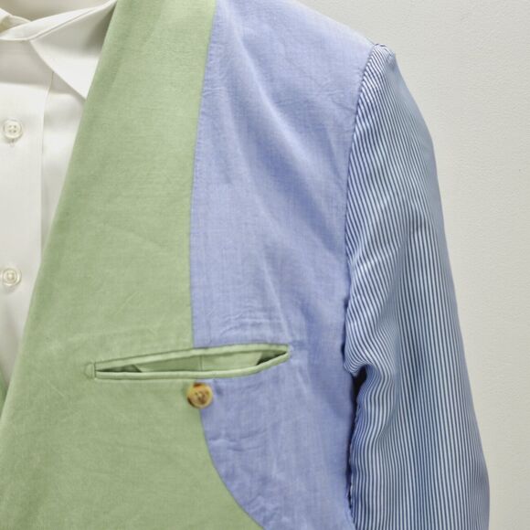 Peter Millar Sport Coat Jacket Men’s XL Blazer Green 2 Button Linen Preppy - Picture 8 of 13